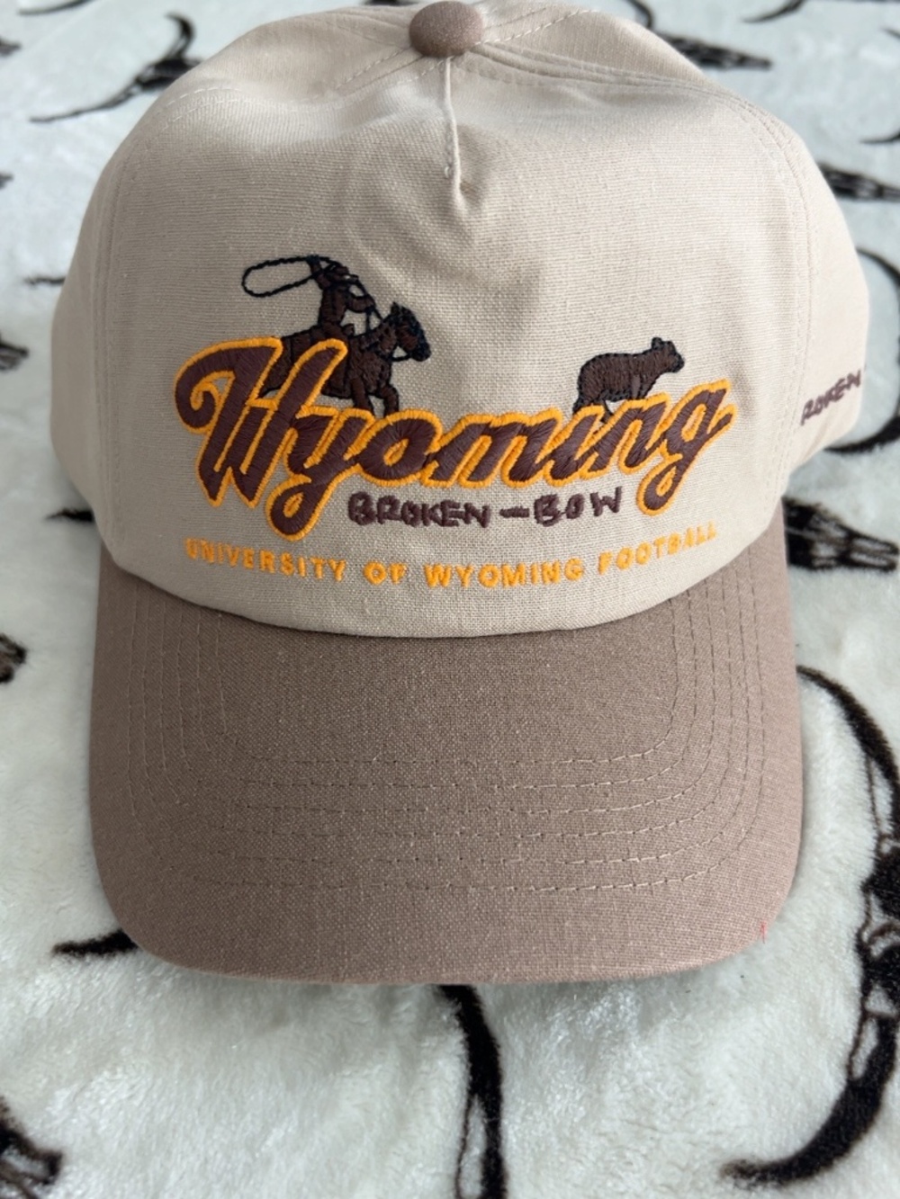 NWT Broken Bow Wyoming Cowboys University Football Snapback Hat Cap